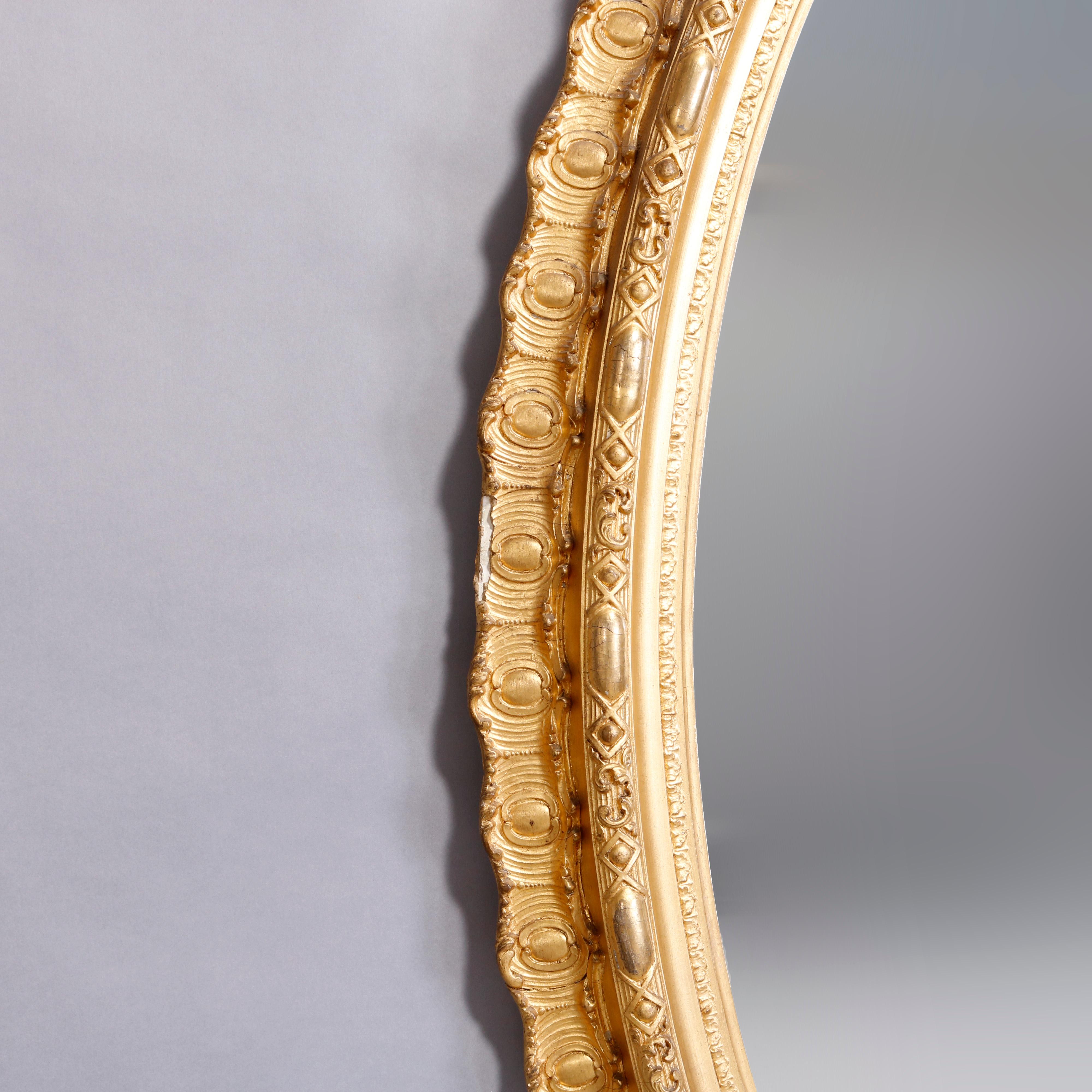 Antique French Rococo Carved Giltwood Grape and Vine Wall Mirror, circa 1880 5