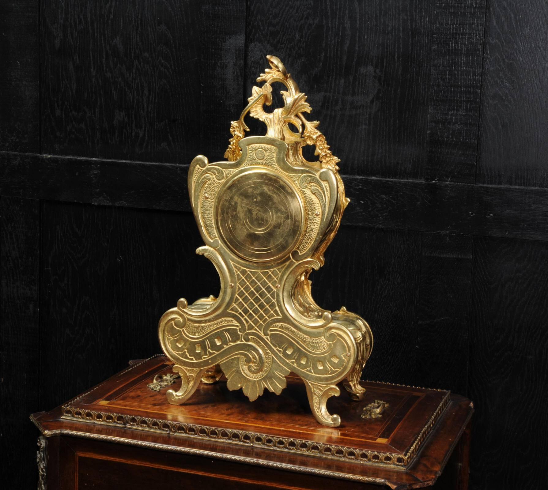 Antique French Rococo Clock 6