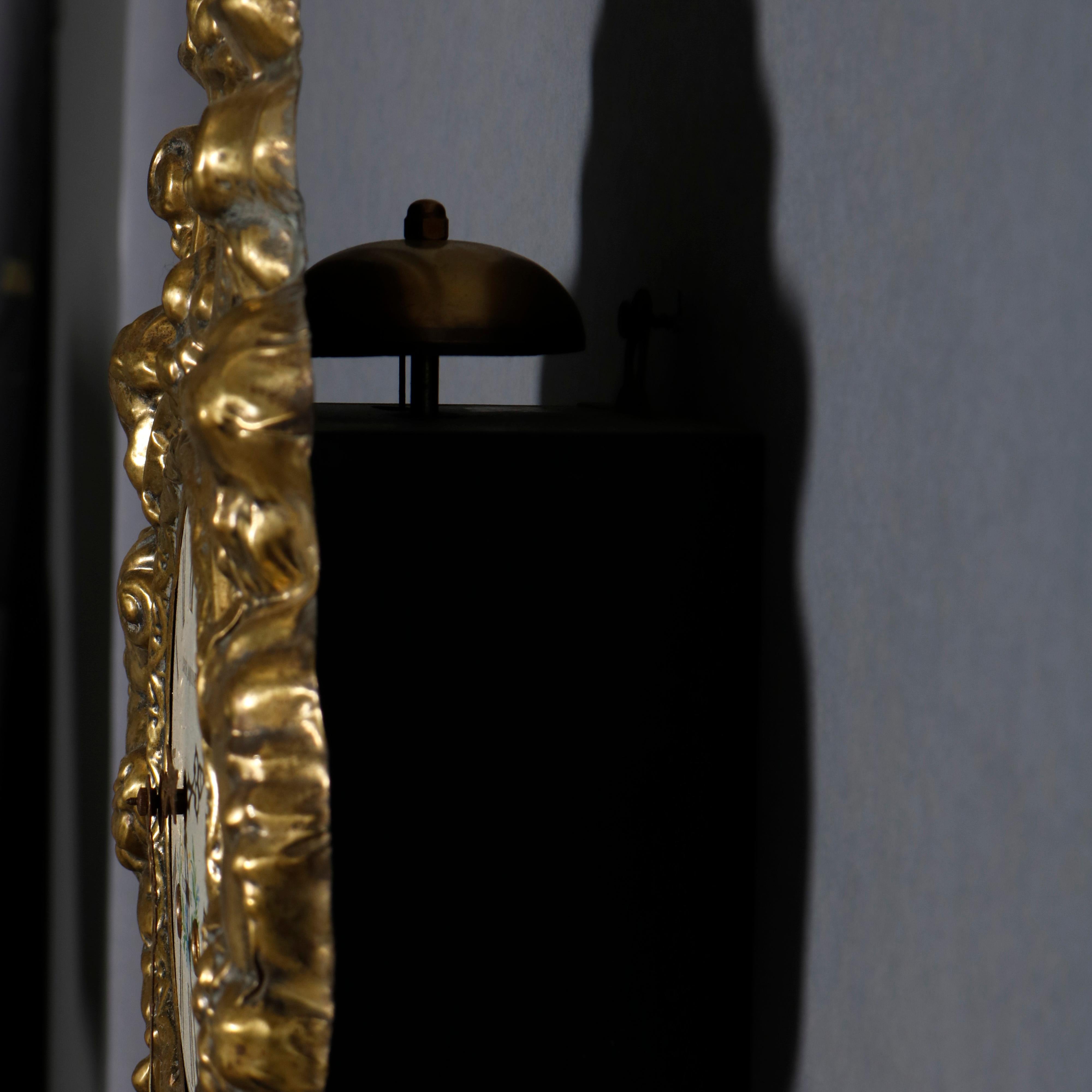 Antique French Rococo Figural Brass 