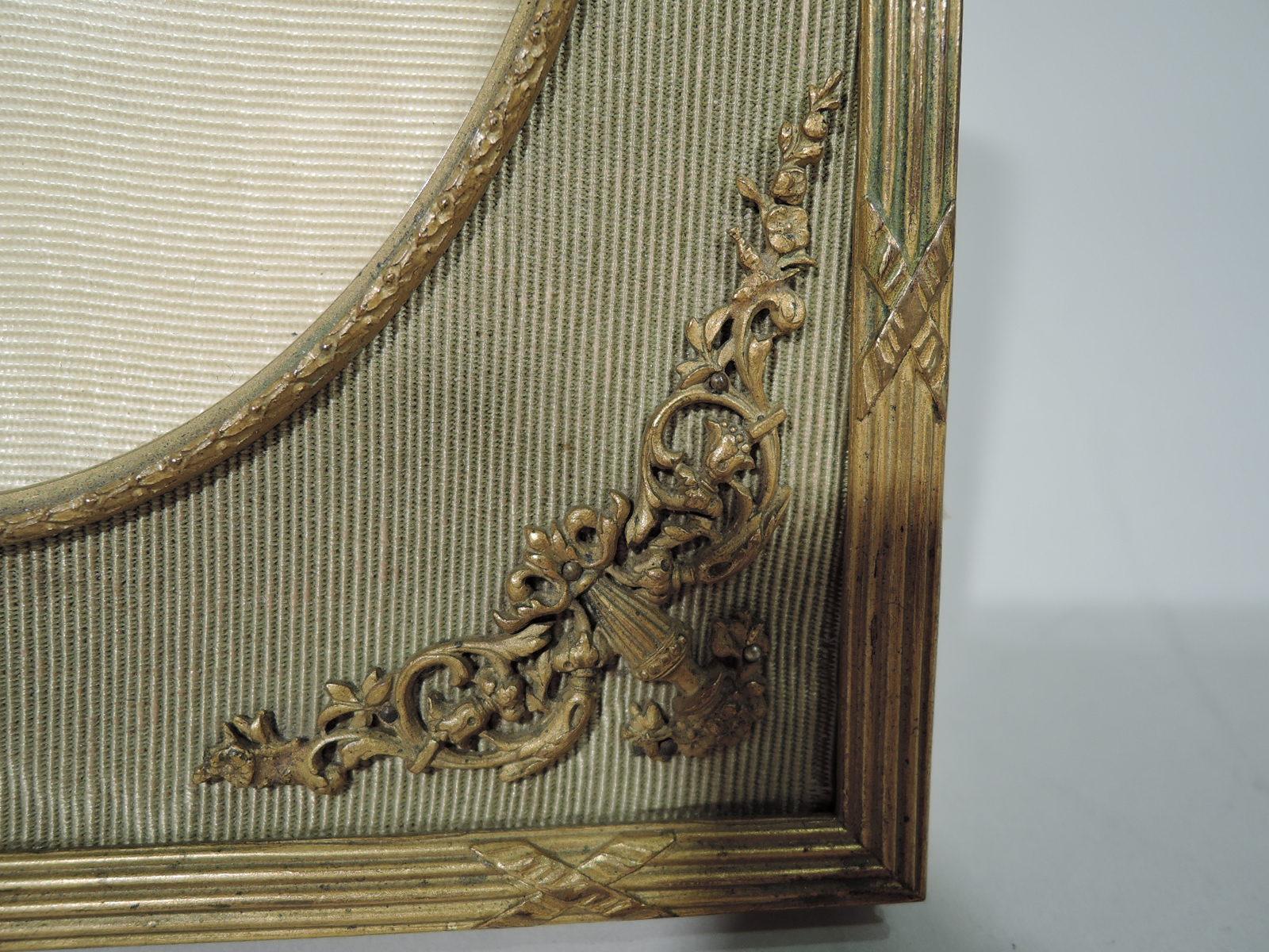 Antique French Rococo Gilt Bronze Double Picture Frame 1