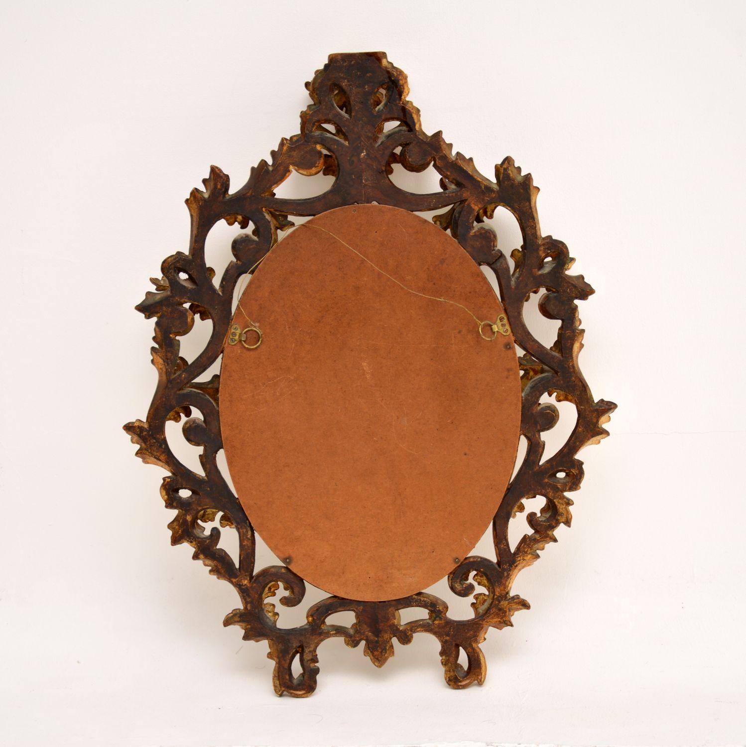 Antique French Rococo Style Gilt Wood Mirror For Sale at 1stDibs