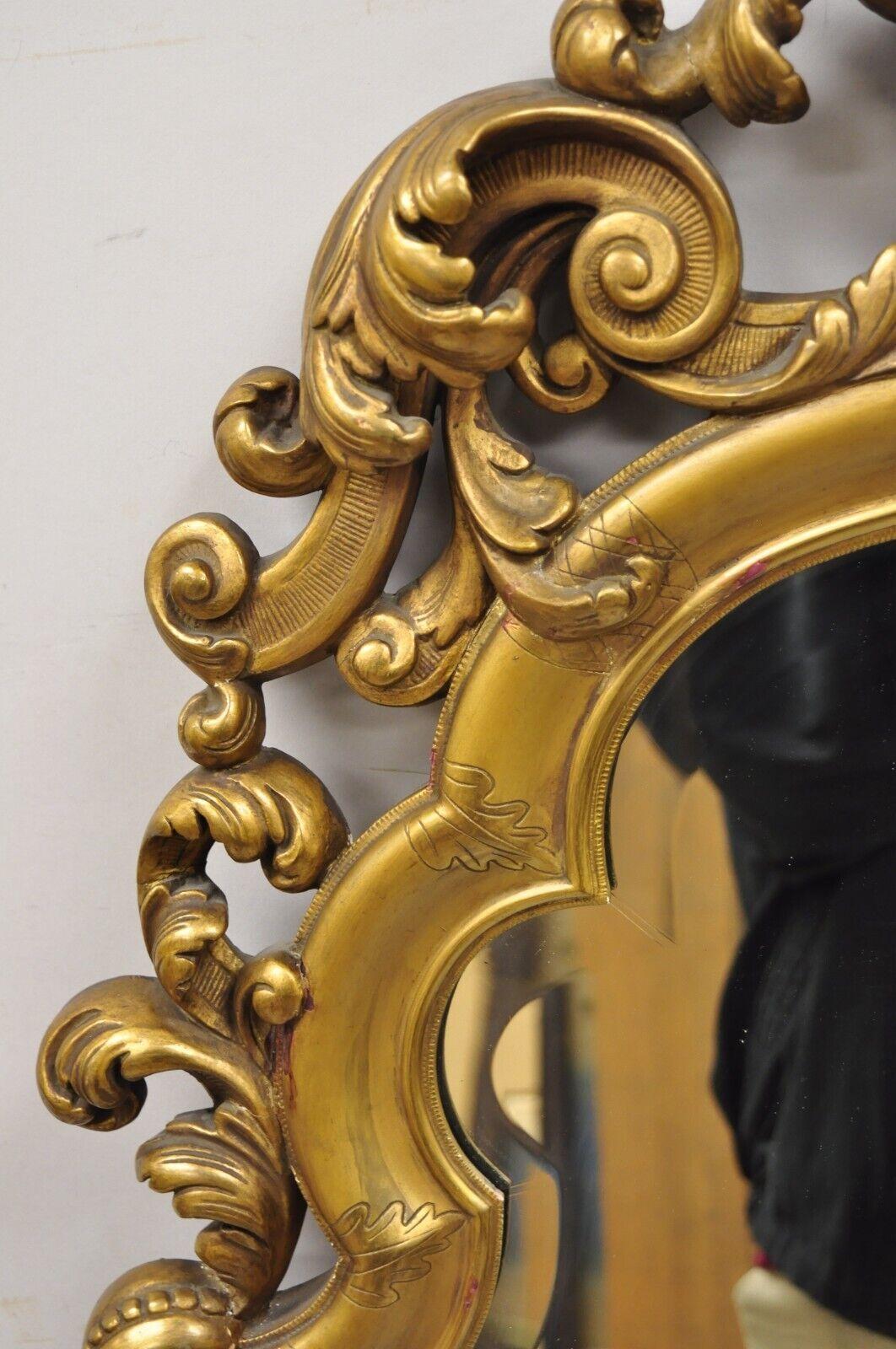 20th Century Antique French Rococo Style Gold Giltwood 65