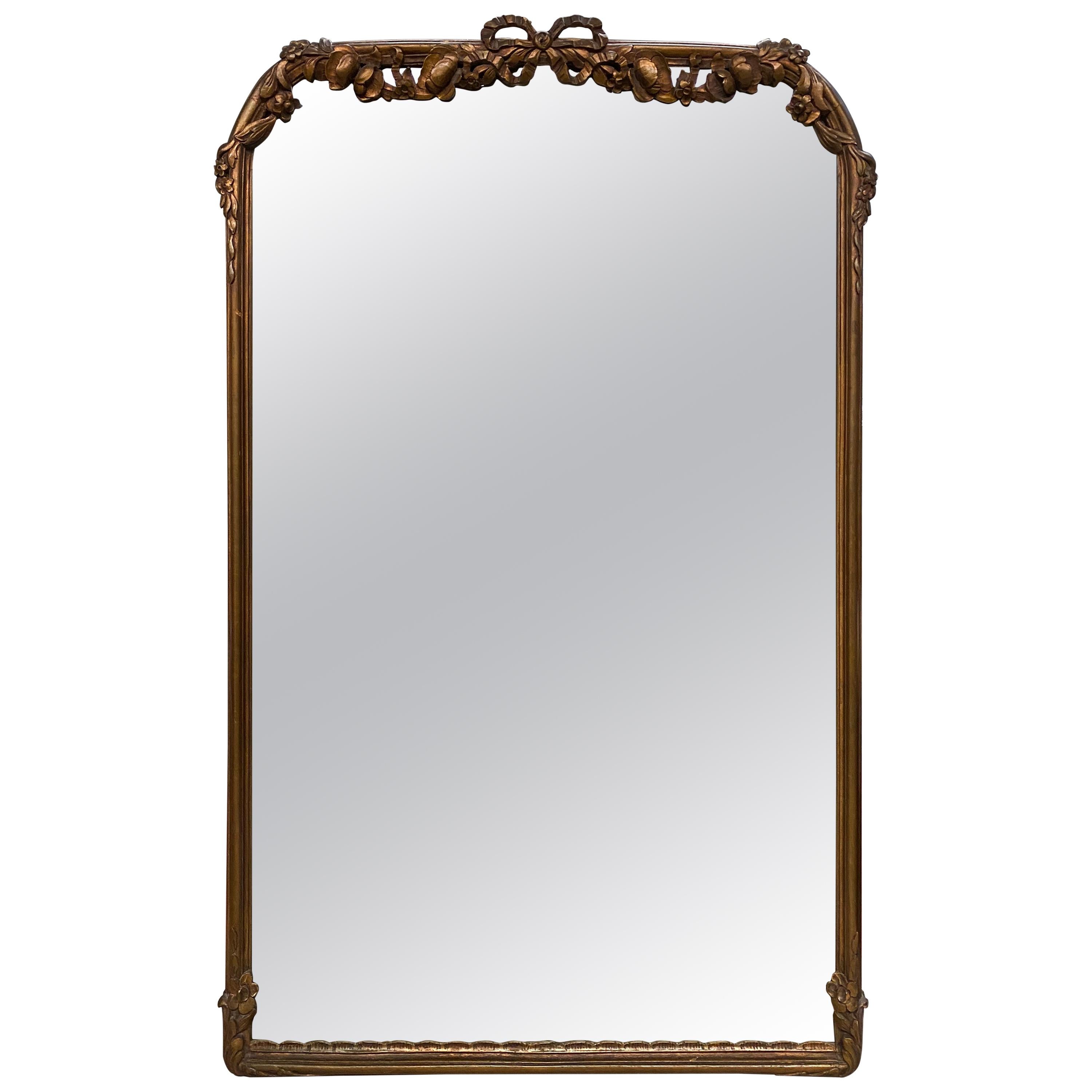 Antique French Rococo Style Mirror