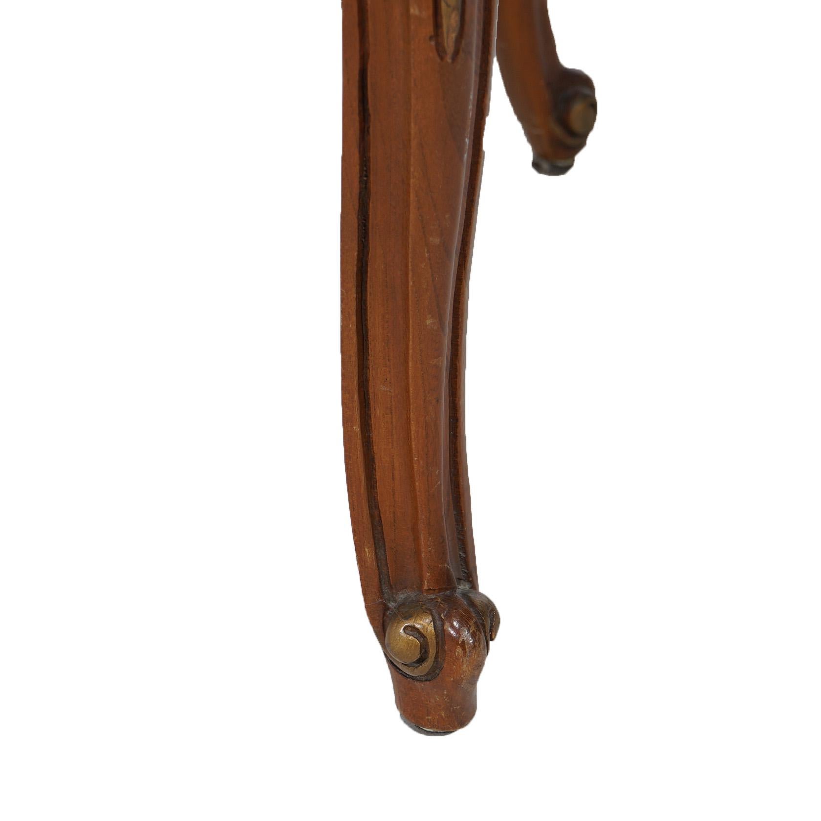 Antike Französisch Rokoko-Stil Paket vergoldet Mahagoni, Gobelin Bergere Stuhl C1920 im Angebot 8