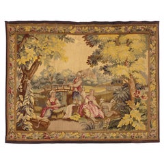 Französischer Aubusson-Wandteppich des späten 19. Jahrhunderts, inspiriert von Francois Boucher