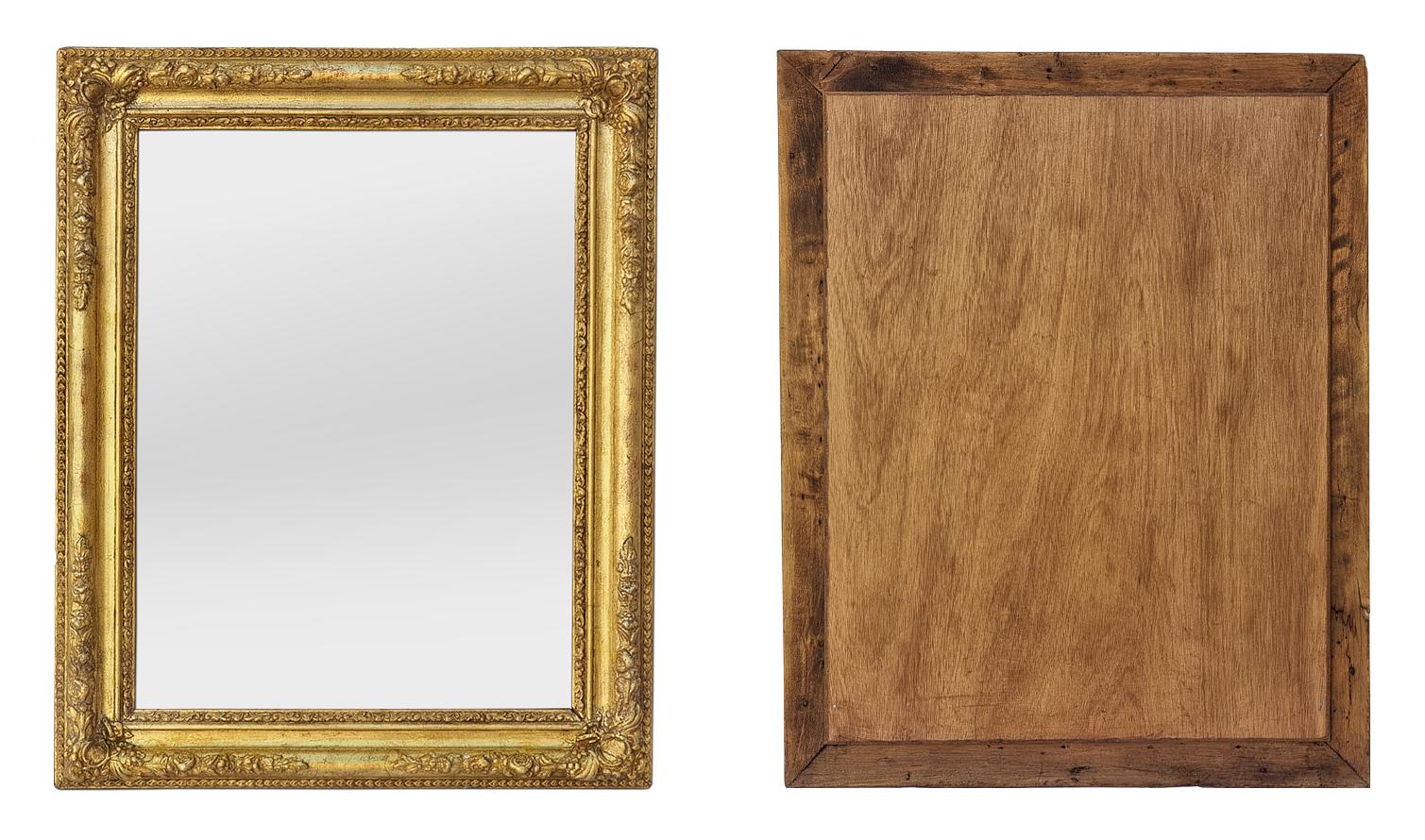 Antique French Romantic Period Giltwood Wall Mirror, circa 1830 For Sale 3