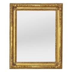 Antique French Romantic Period Giltwood Wall Mirror, circa 1830