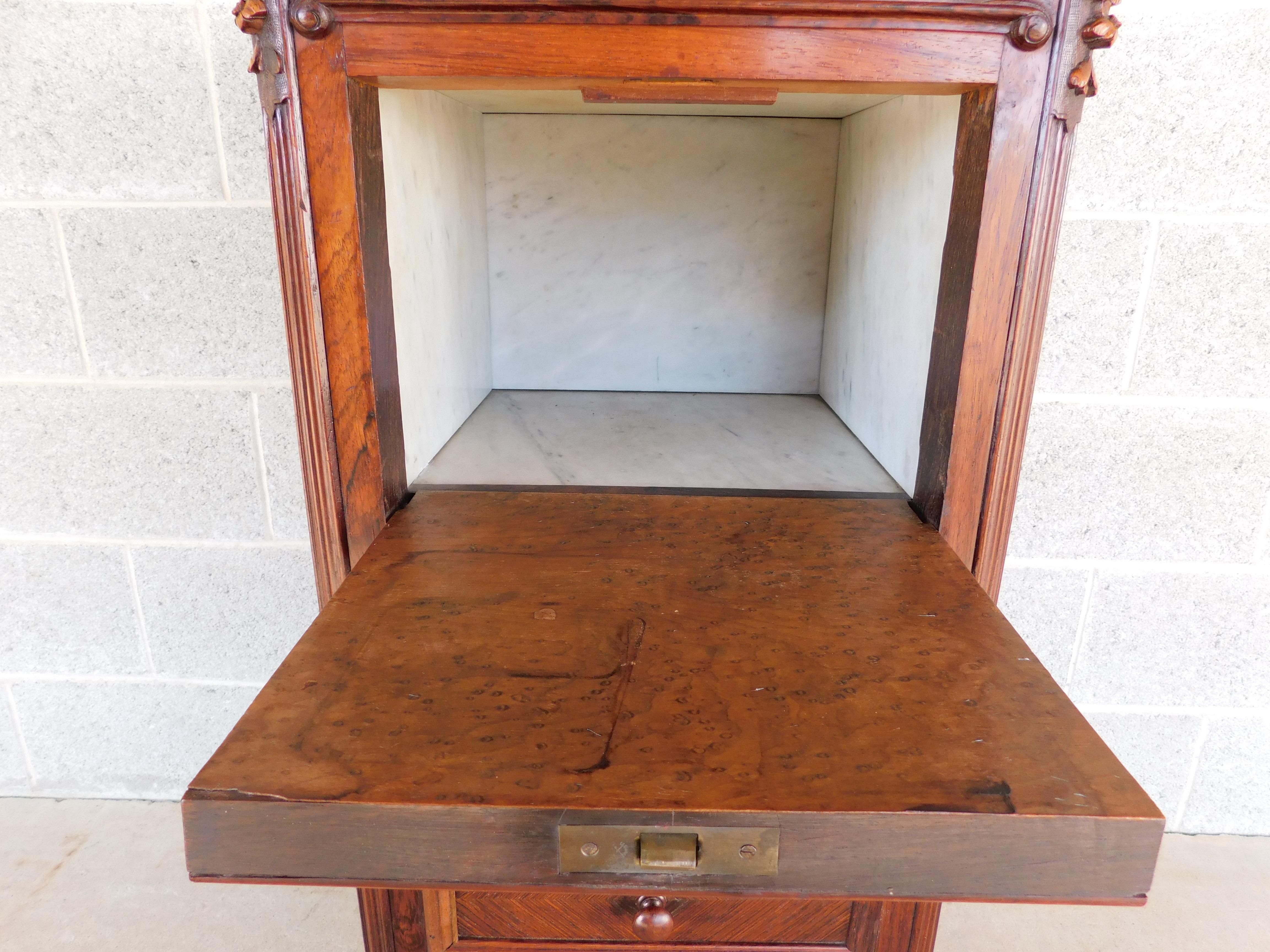 Antique French Rosewood Louis XV Style Humidor For Sale 1