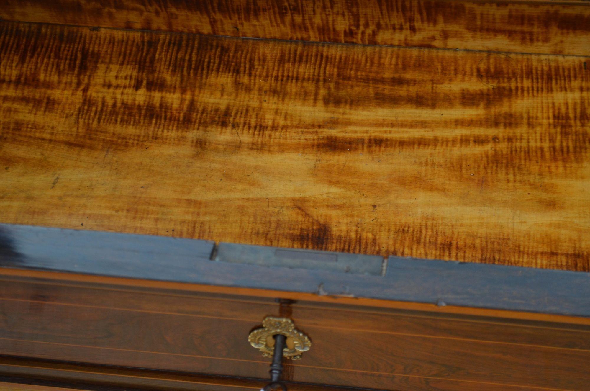 Antique French Rosewood Wardrobe or Bookcase 13