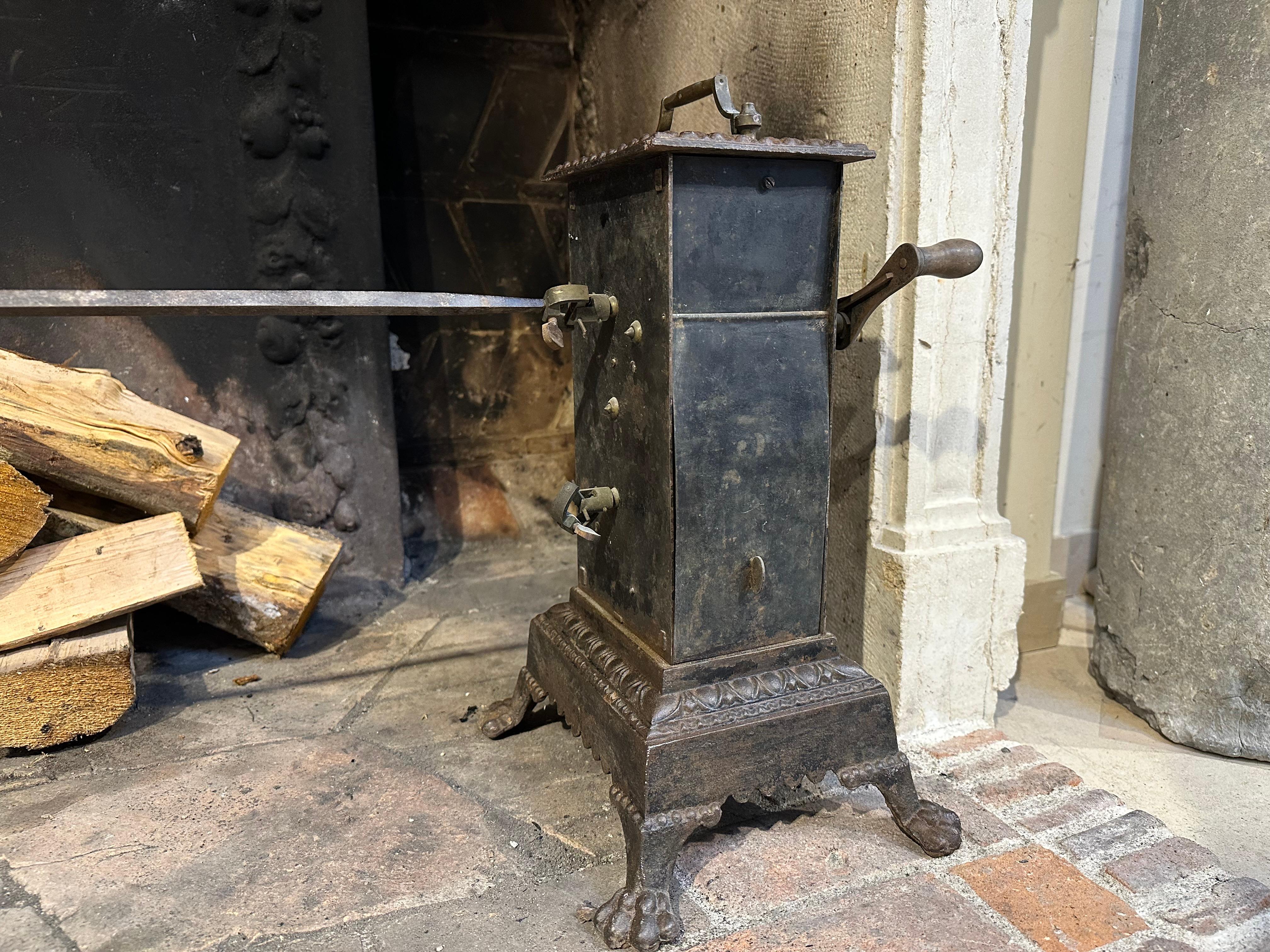 Antique French Rotisserie Spit In Good Condition For Sale In Haarlem, Noord-Holland