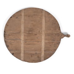 Antique French Round Bread Board