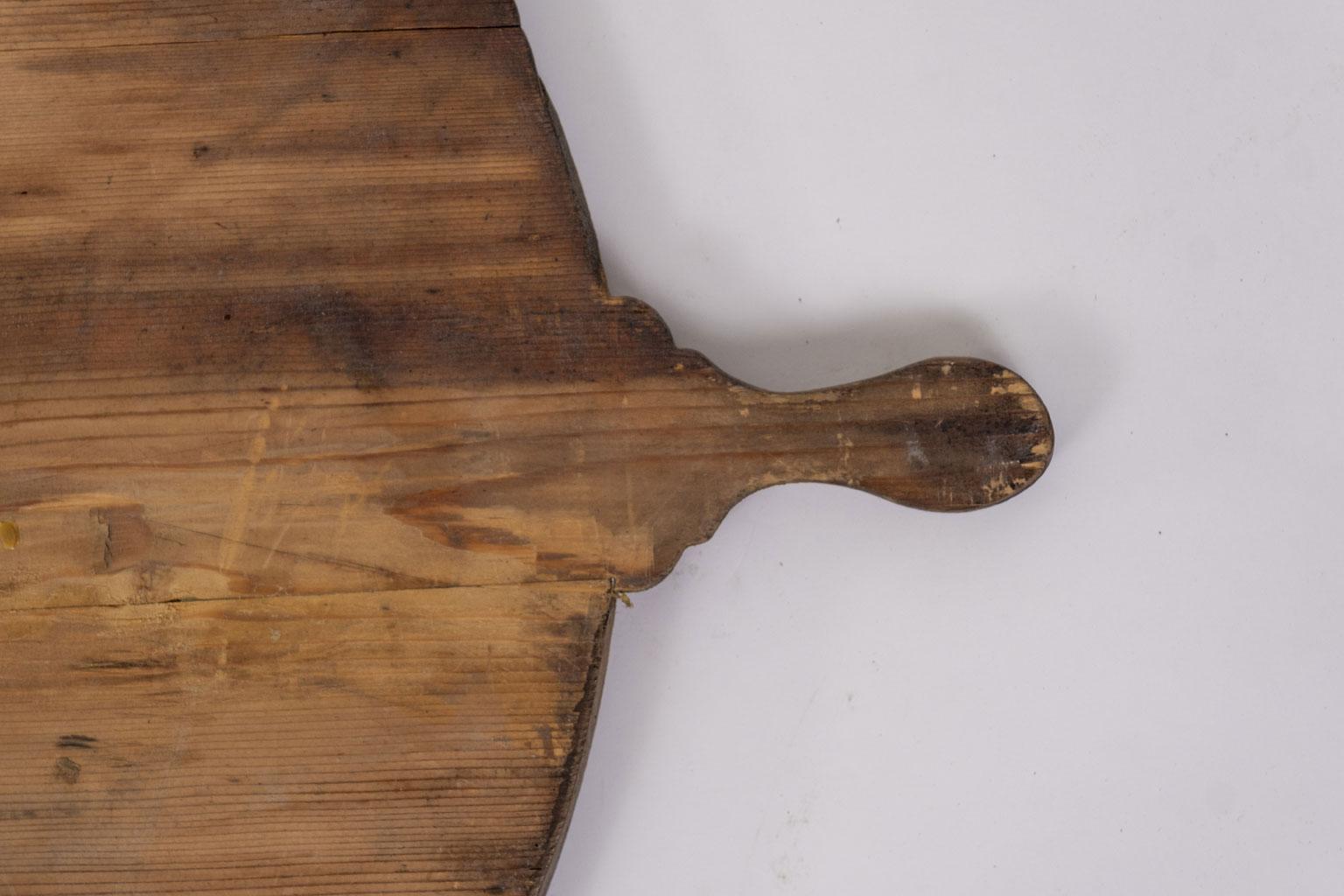 Antique French Round Bread Board 1