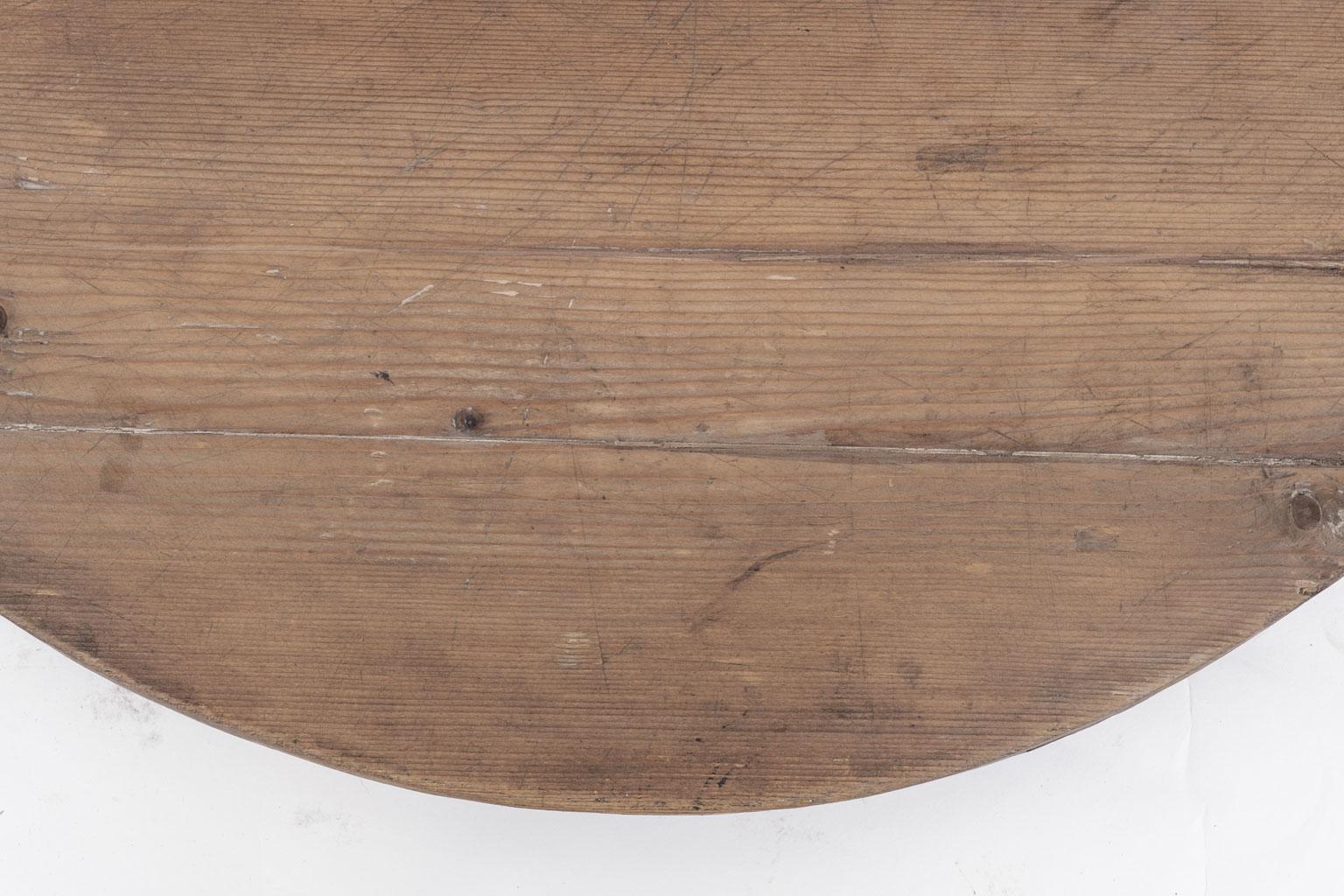 Antique French Round Bread Board 1
