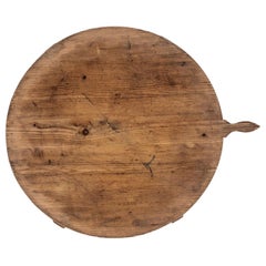 Planche à pain ronde française ancienne
