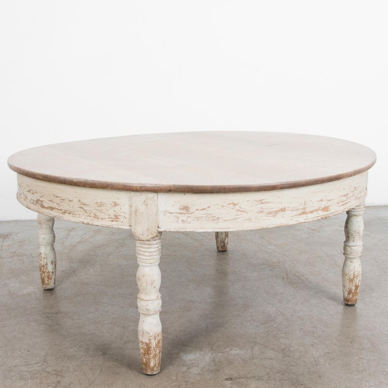 Antique French Round Coffee Table at 1stDibs