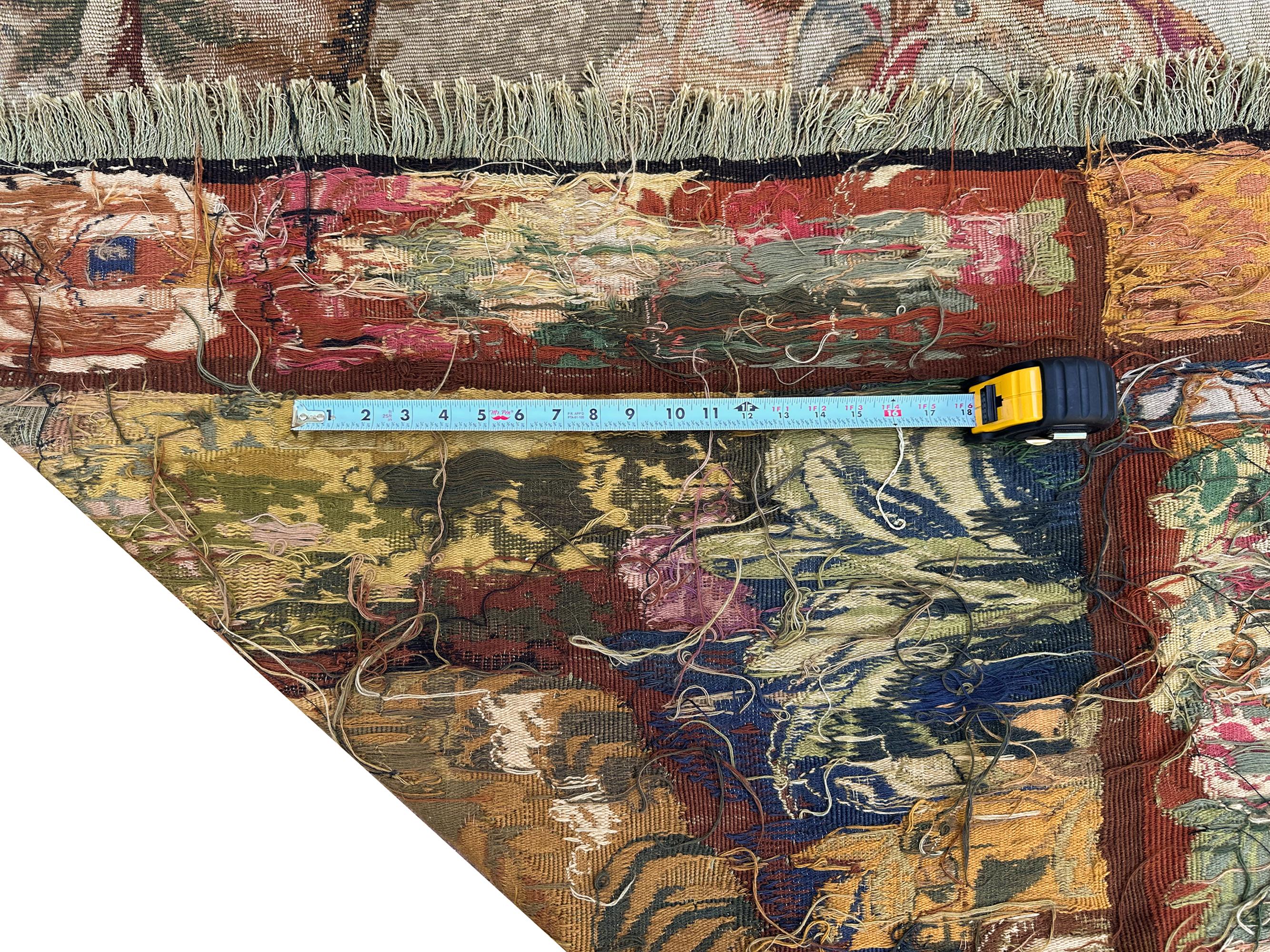 Antique French Royale 7x8 Fine Tapestry 213cm×244cm Queen Boudica Scene c.1890 For Sale 7