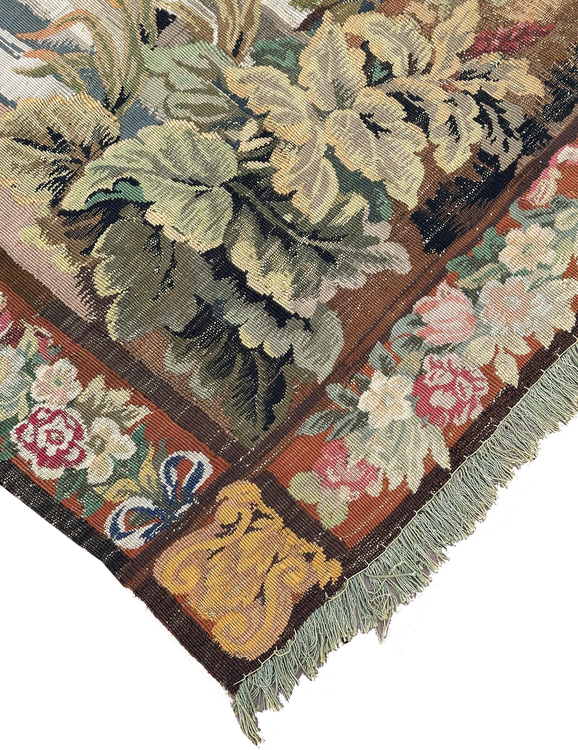 Antique French Royale 7x8 Fine Tapestry 213cm×244cm Queen Boudica Scene c.1890 For Sale 2