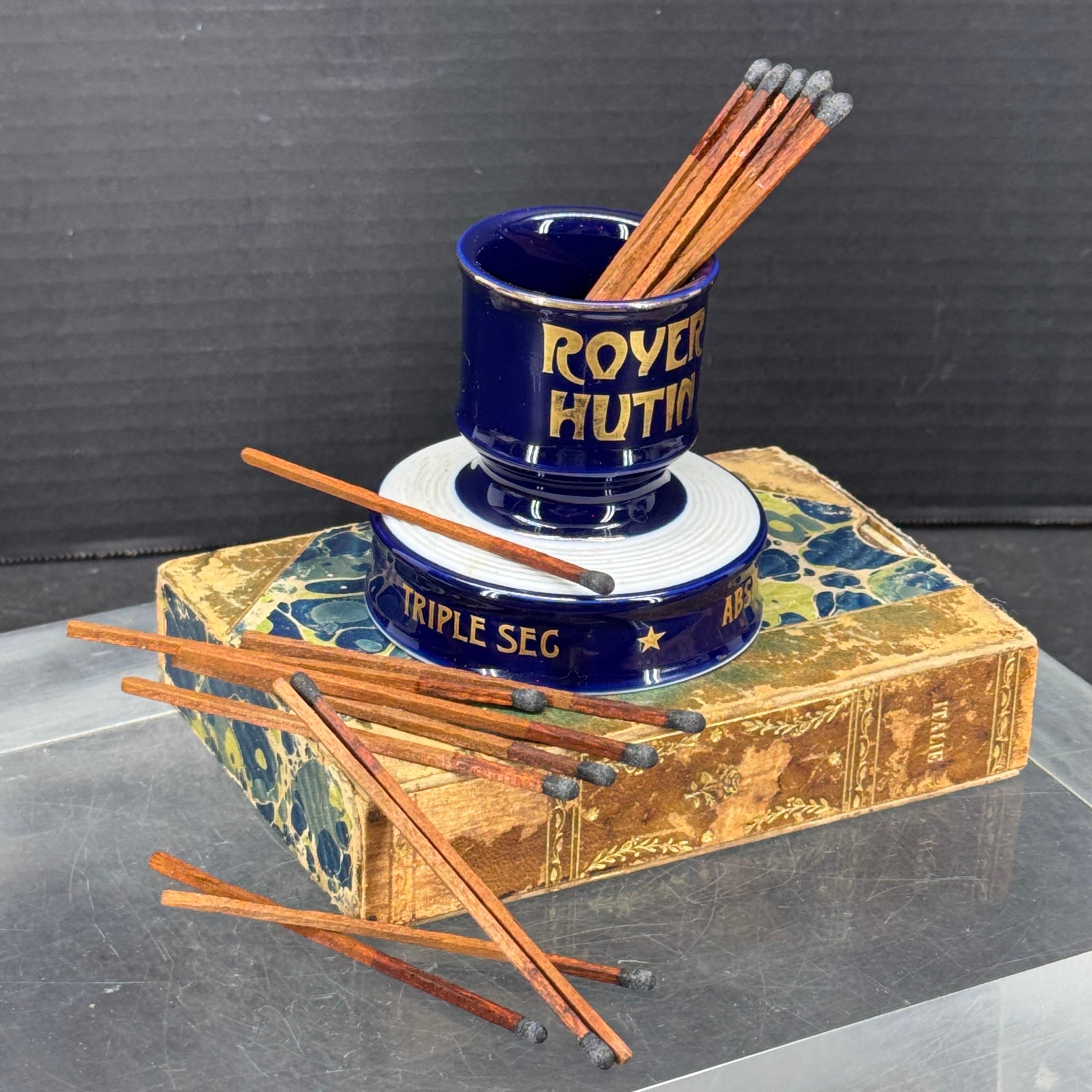 Portafósforos Royer Hutin Francés Antiguo Con Cerradero 6