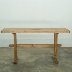 Antique French Rustic Farmer's Market Table, circa 1900