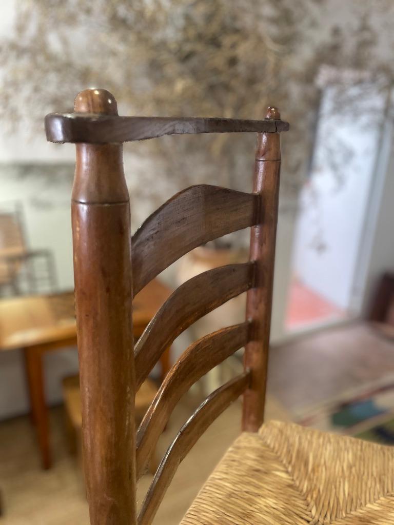 french rustic straw chair In Fair Condition For Sale In L'AMETLLA DE MAR, ES