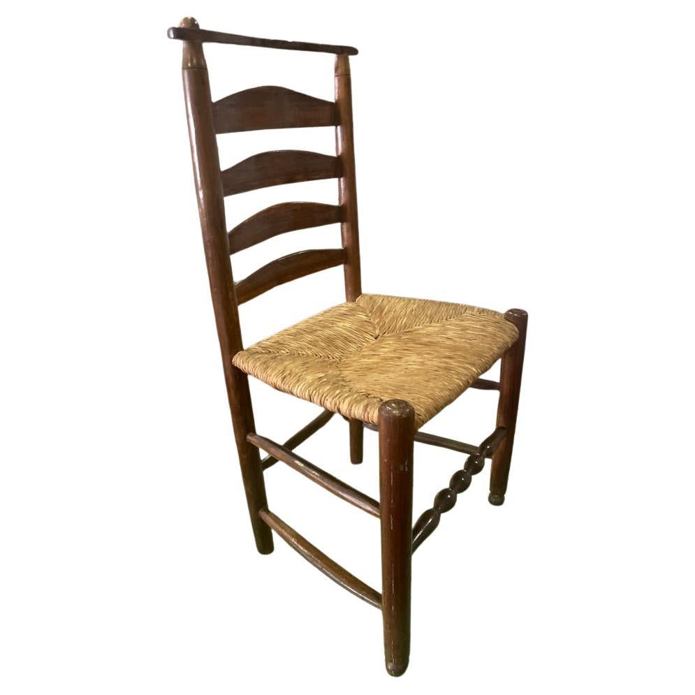 french rustic straw chair For Sale