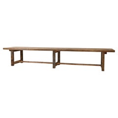 Mesa de comedor de madera rústica Antique French