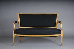 Antique French salon canape/sofa Louis XVI, gold