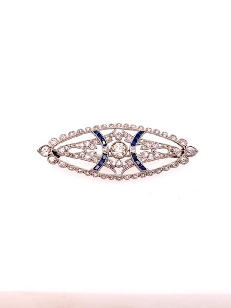 antique sapphire brooch