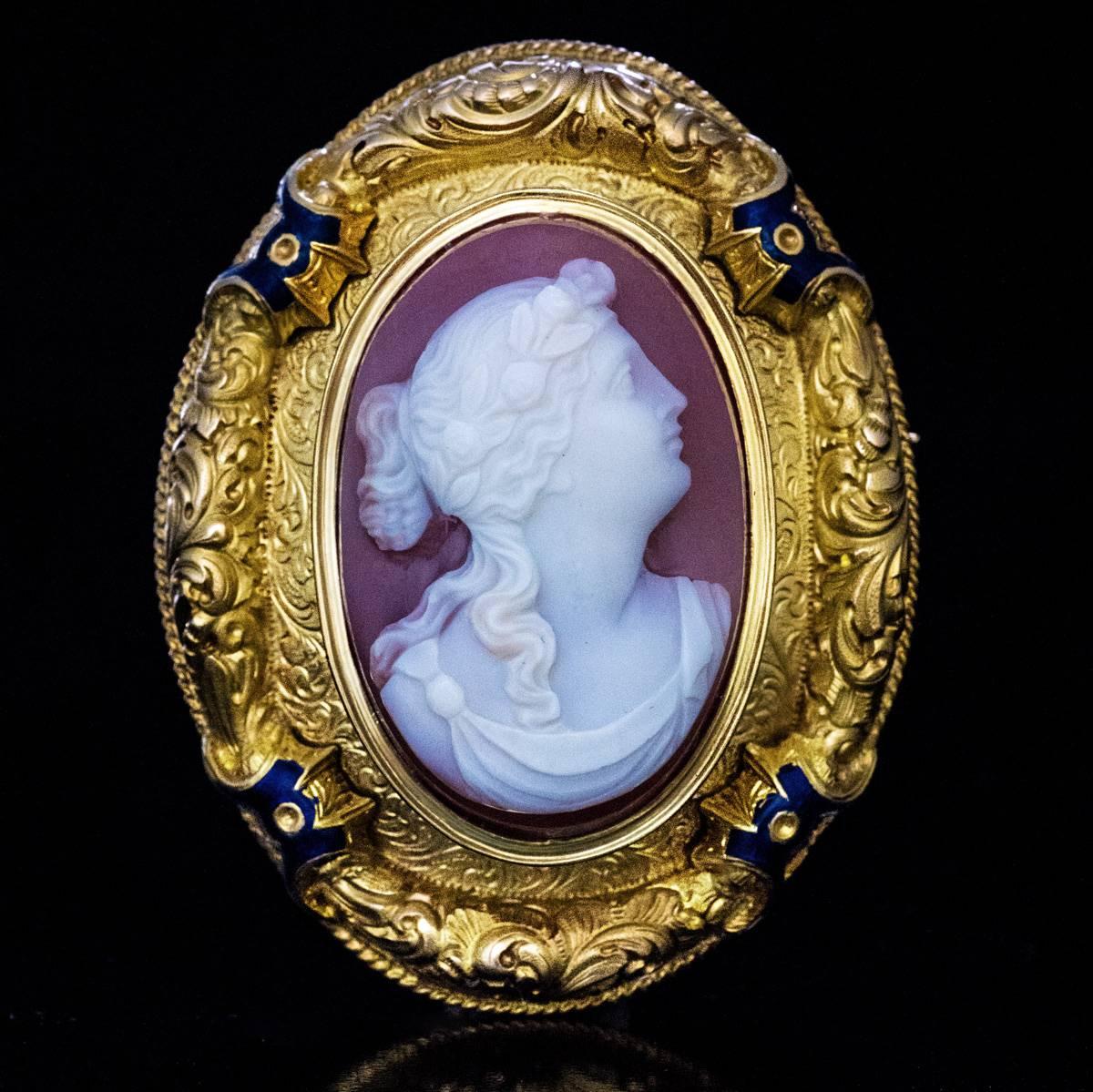 antique cameo brooch value