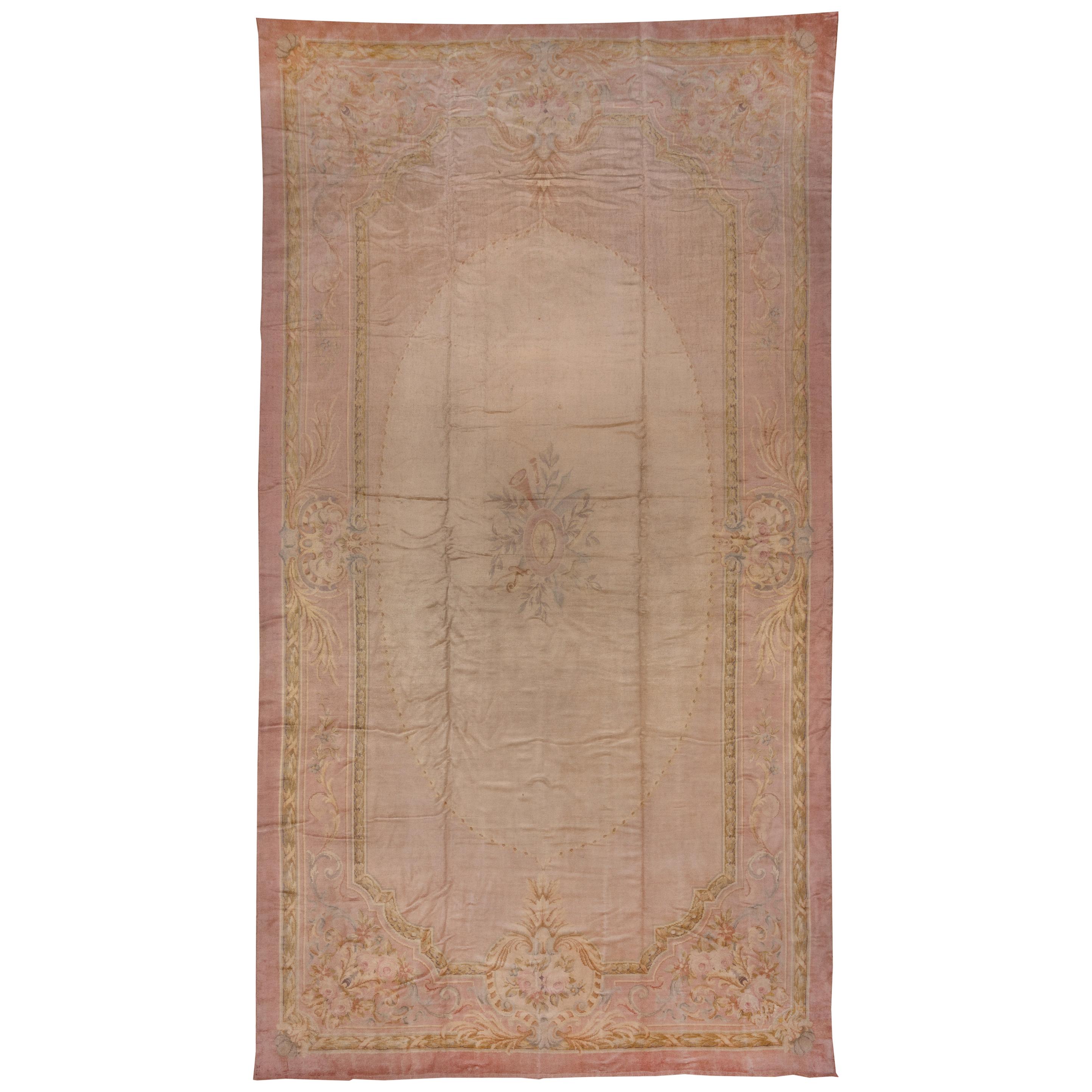 Antique French Savonnerie Mansion Carpet, Rococo Style, circa 1910s For Sale