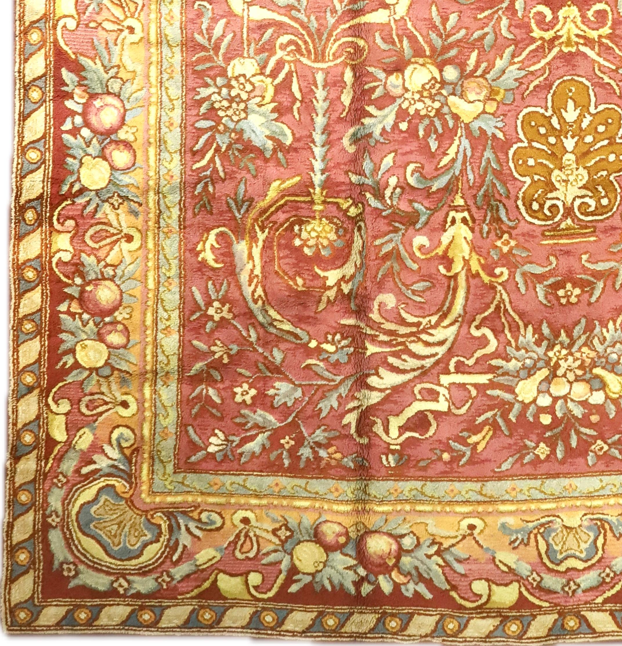 XIXe siècle Tapis ancien de la Savonnerie française 12'0