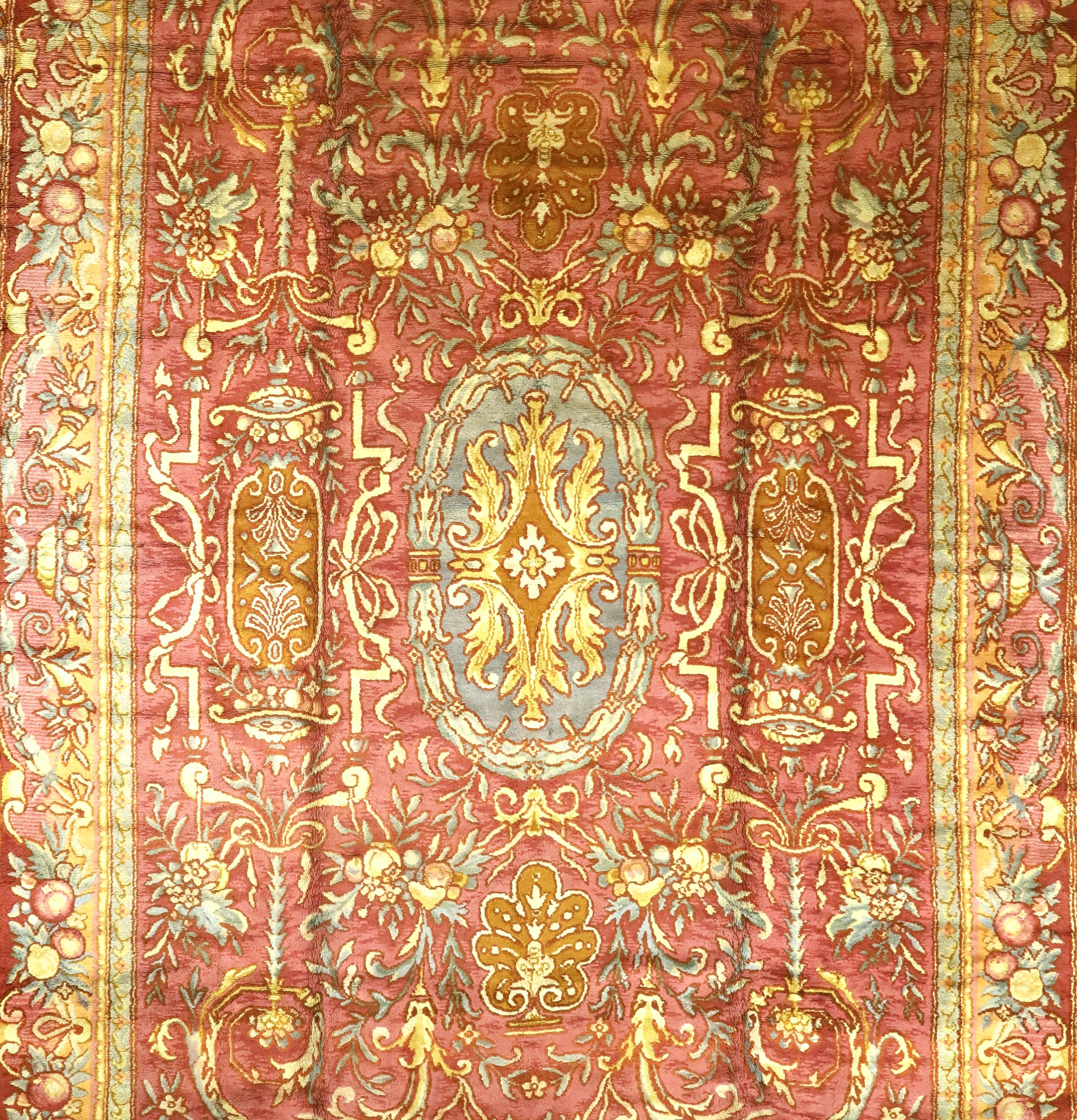 Laine Tapis ancien de la Savonnerie française 12'0