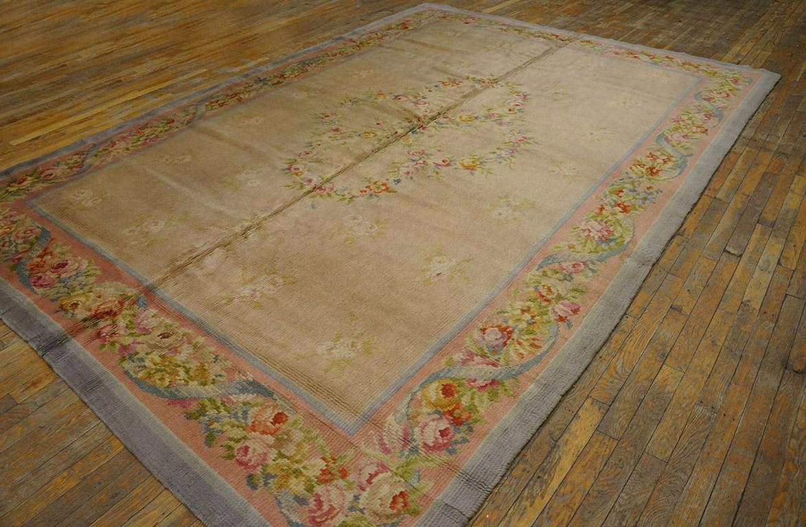 Hand-Knotted Early 20th Century French Savonnerie Carpet ( 8'2