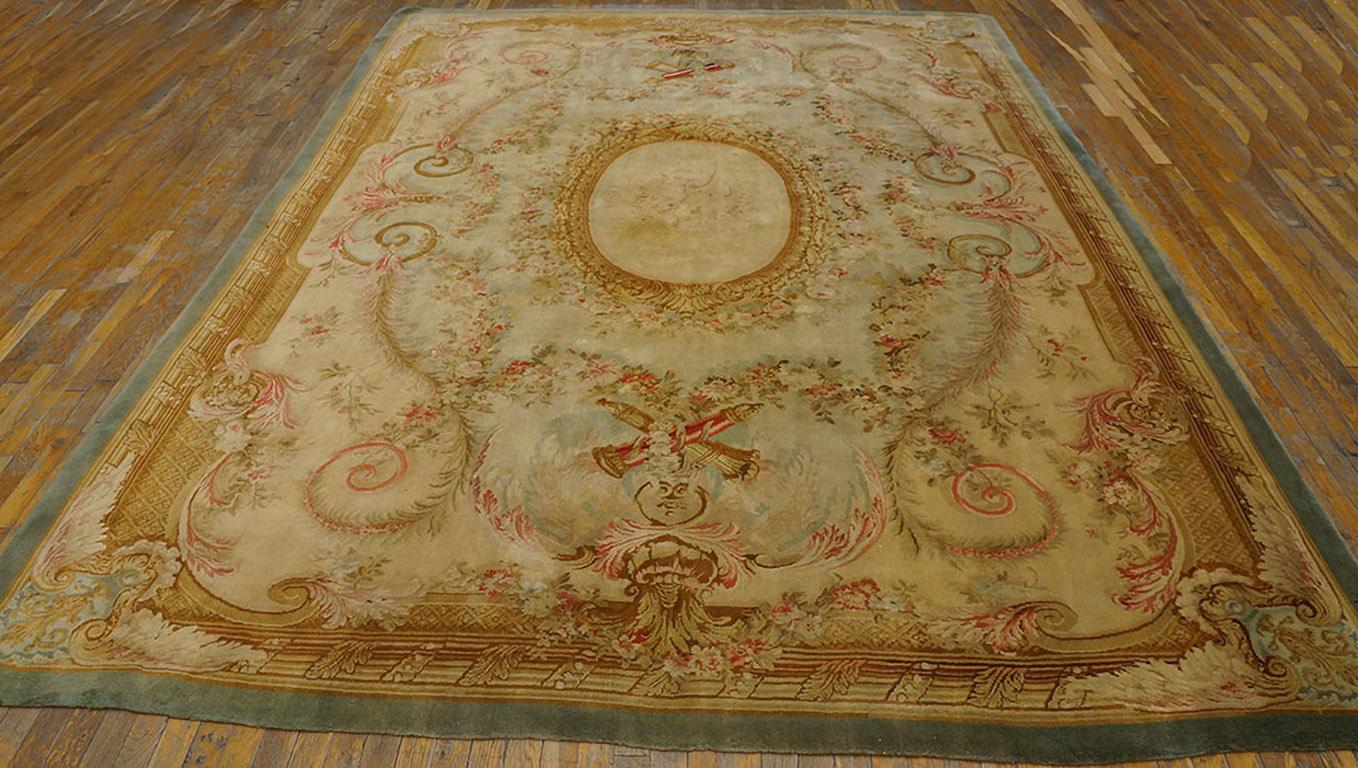 Aubusson 19th Century French Savonnerie Carpet ( 8'8