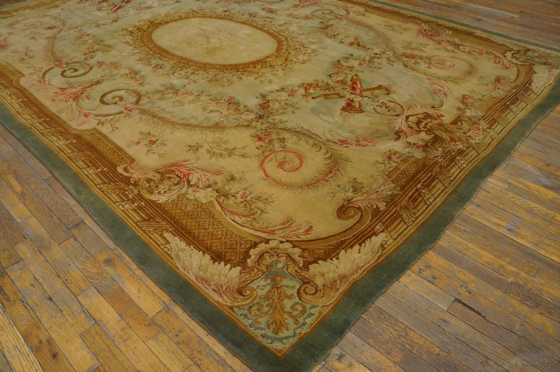 Hand-Knotted 19th Century French Savonnerie Carpet ( 8'8