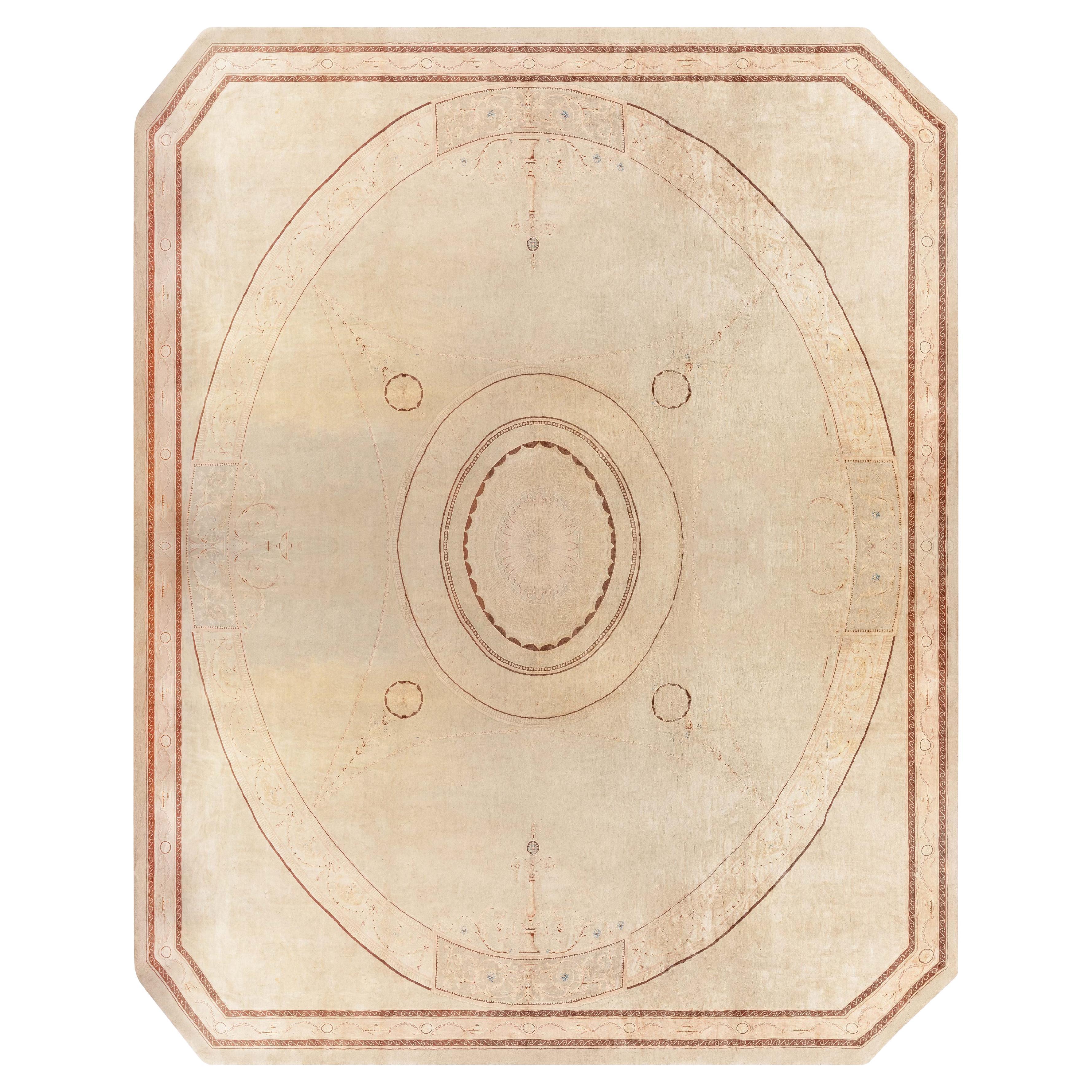 Antique French Savonnerie Rug Doris Leslie Blau For Sale