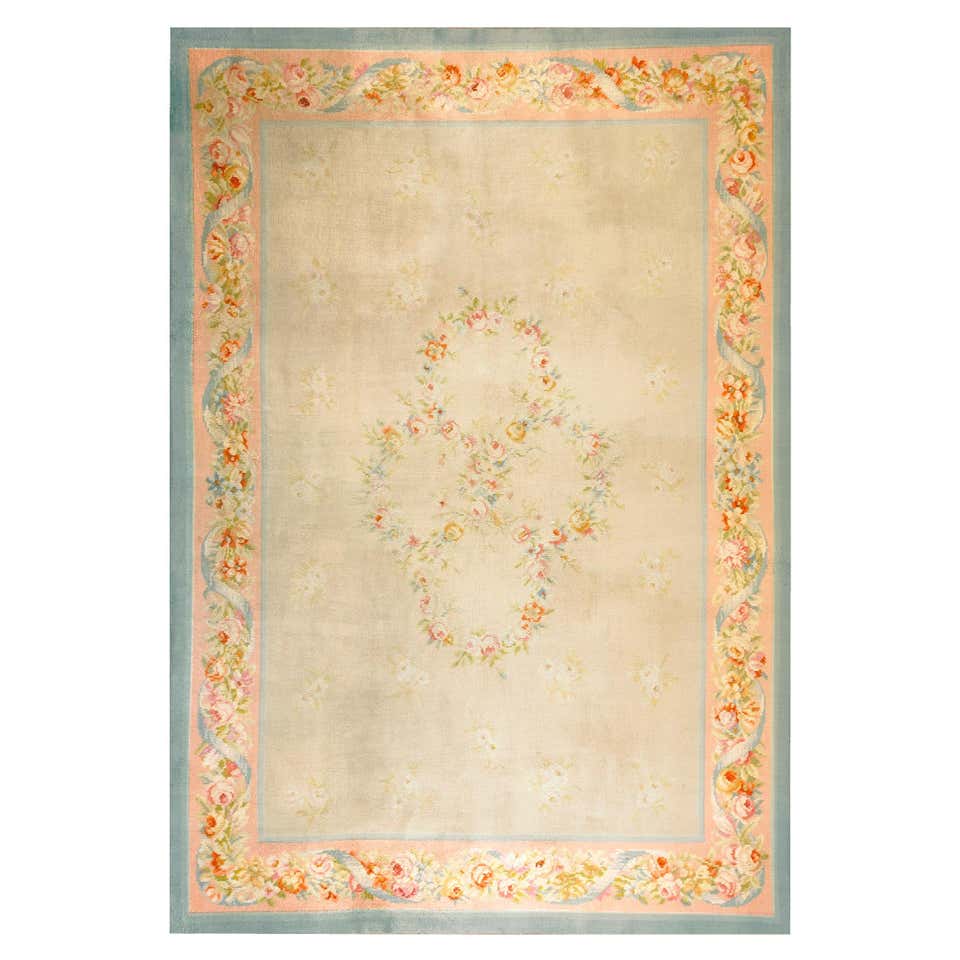 Oversize French Style Savonnerie Rug Carpet 15'8 x 19'11 For Sale at ...
