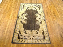 Antique French Savonnerie Rug, in Room Size, W/ Trompe L'oeil Design