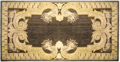 Antique French Savonnerie Rug, in Room Size, W/ Trompe L'oeil Design