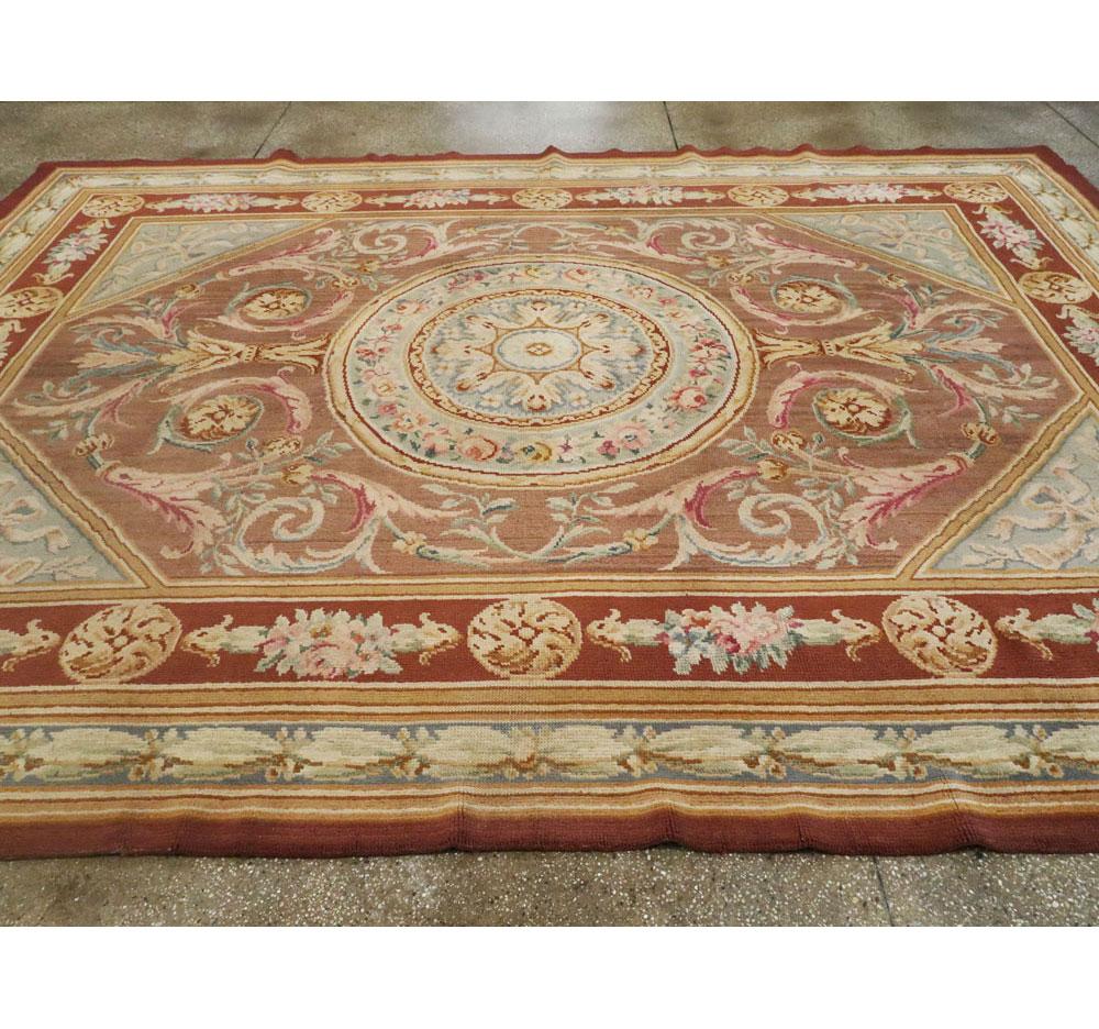 Antique French Savonnerie Rug in the Style of Louis XV For Sale 1