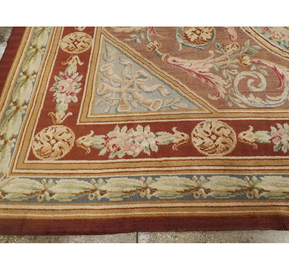 Antique French Savonnerie Rug in the Style of Louis XV For Sale 2