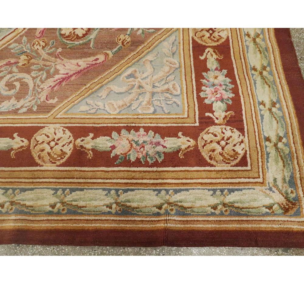Antique French Savonnerie Rug in the Style of Louis XV For Sale 3