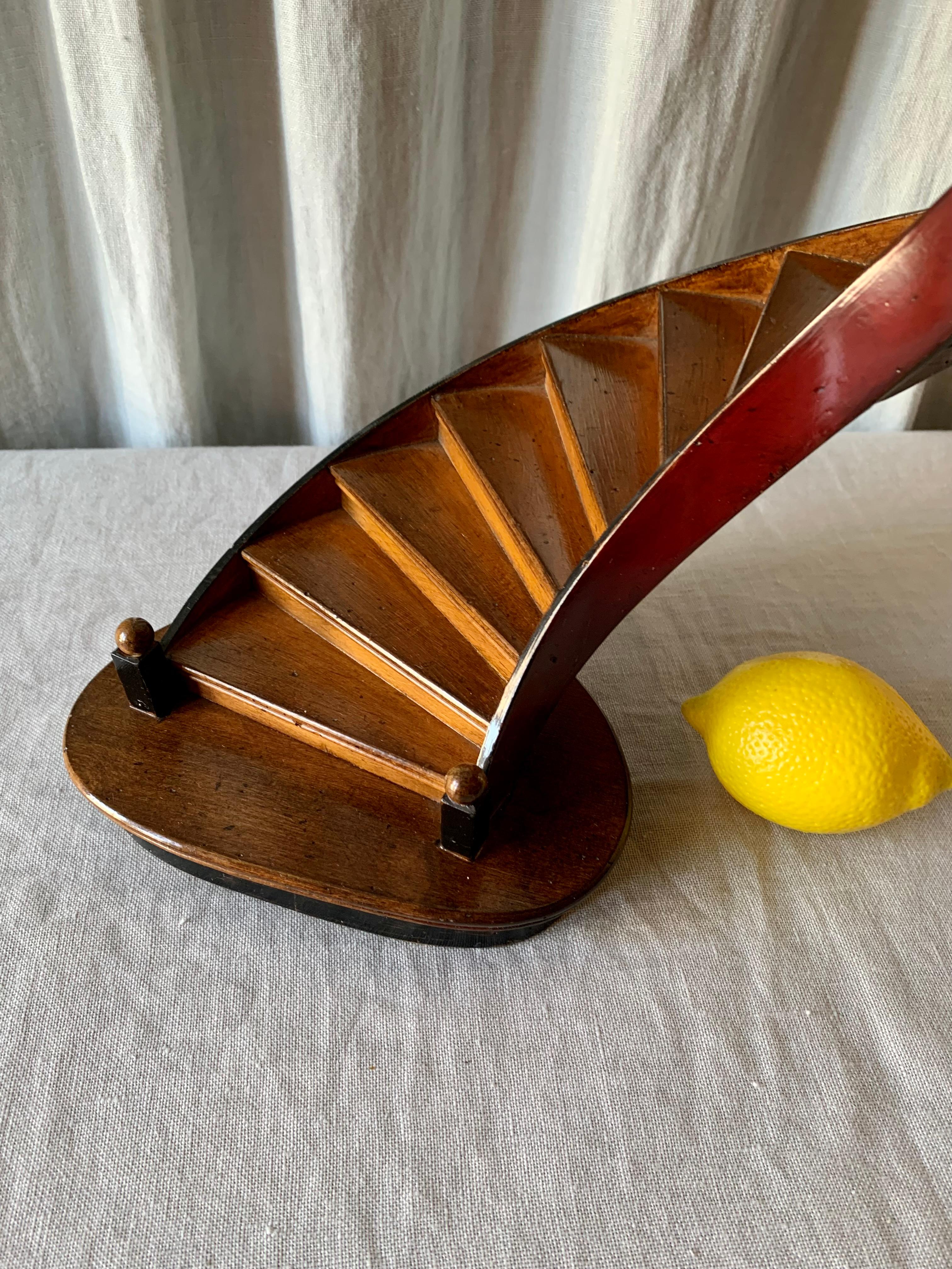 Early 20th Century Antique French Scale Model Spiral Staircase