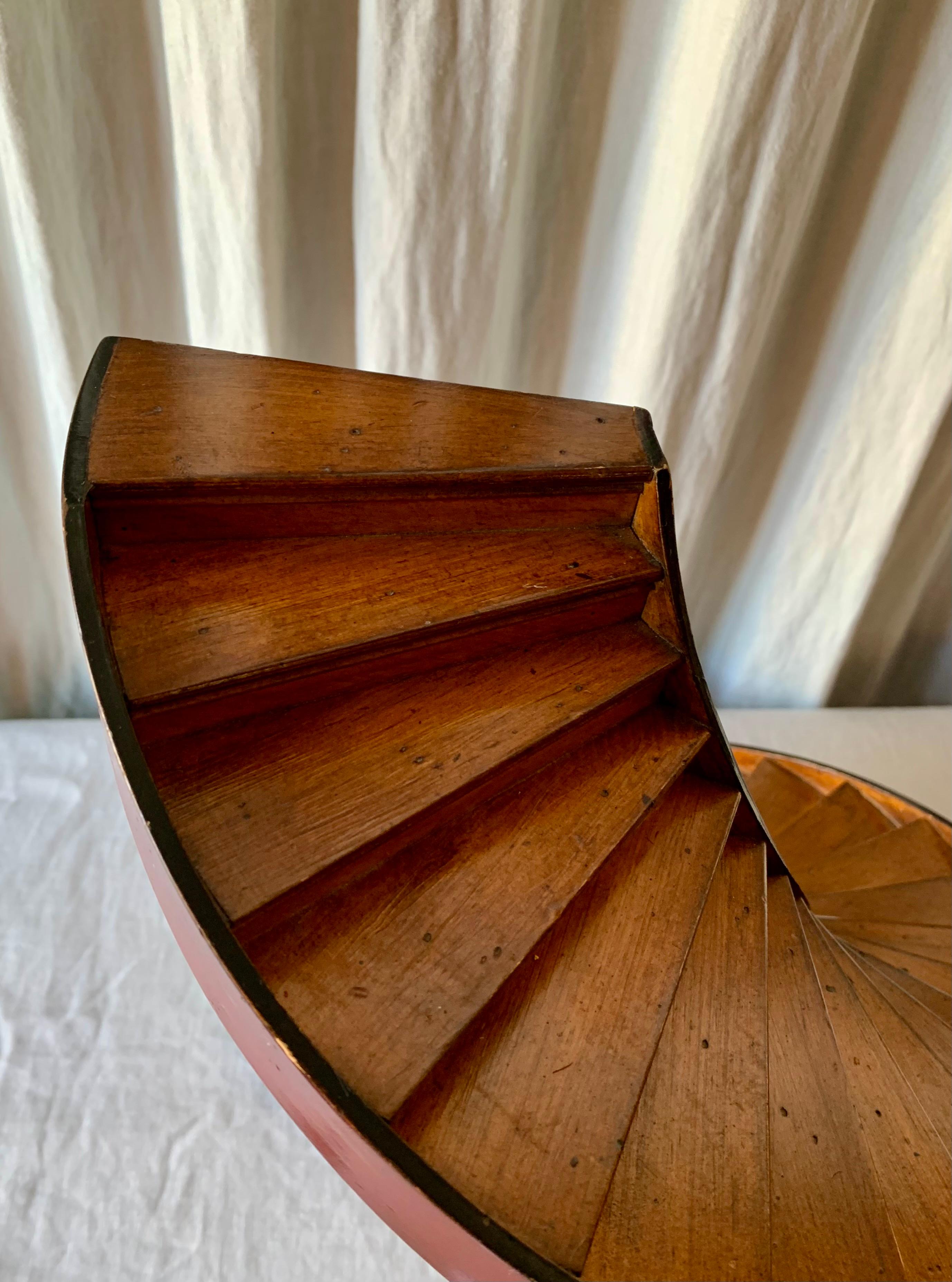 Antique French Scale Model Spiral Staircase 1