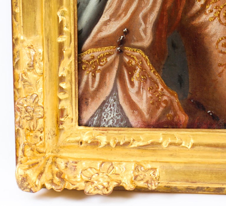Antique French School Oil on Canvas Portrait of a Lady 18th Century at ...