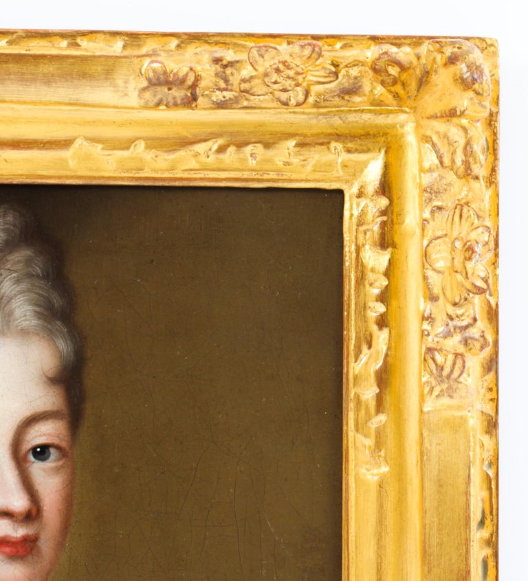 Antique French School Oil on Canvas Portrait of a Lady 18th Century at ...