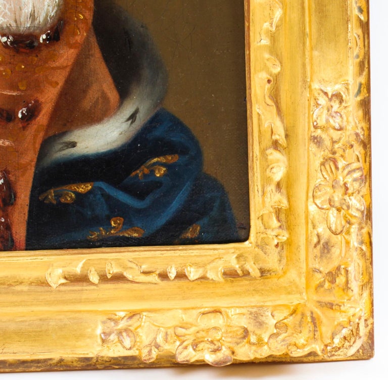 Antique French School Oil on Canvas Portrait of a Lady 18th Century at ...