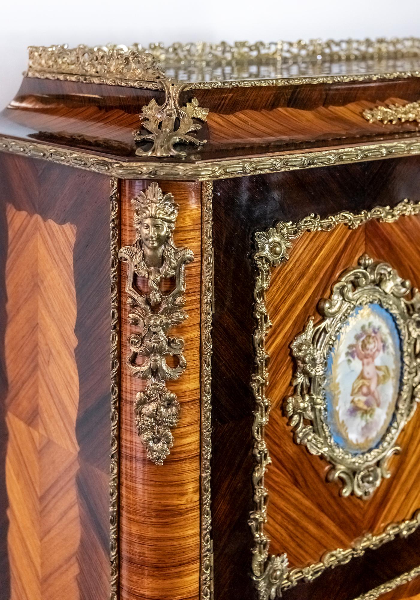 Antique French Secretaire with Sèvres Porcelain 3