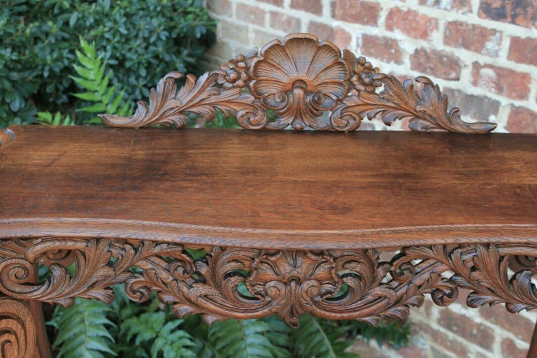 Antique French Server Dessert Table 2-Tier Sideboard Console Sofa Table ...