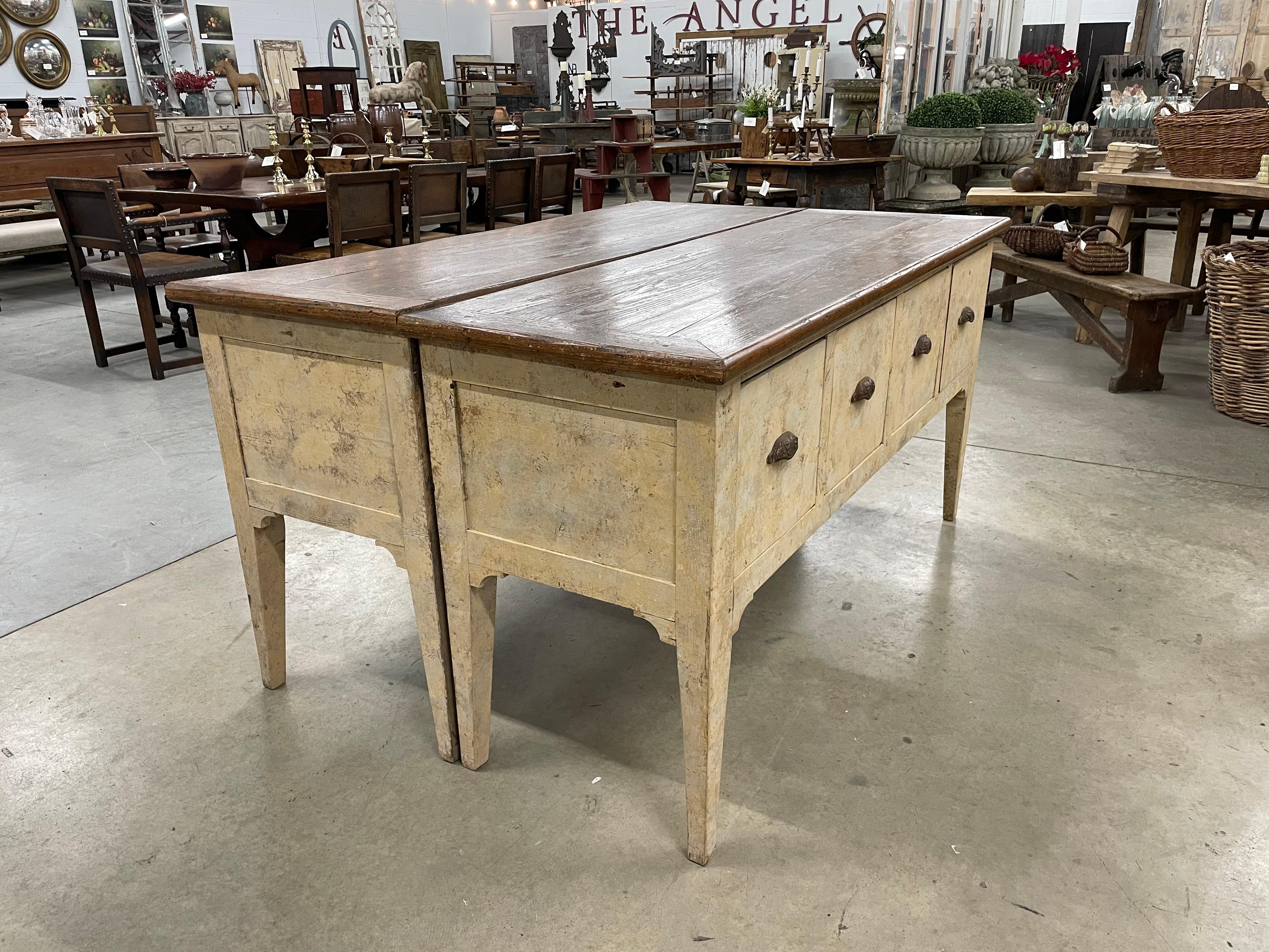 Antique French Serving Table For Sale 1
